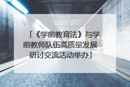 《学前教育法》与学前教师队伍高质量发展研讨交流活动举办