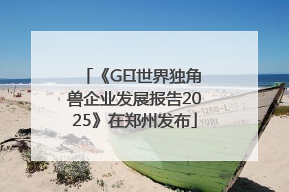 《GEI世界独角兽企业发展报告2025》在郑州发布