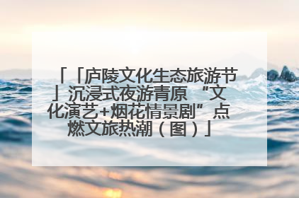 「庐陵文化生态旅游节」沉浸式夜游青原 “文化演艺+烟花情景剧”点燃文旅热潮（图）