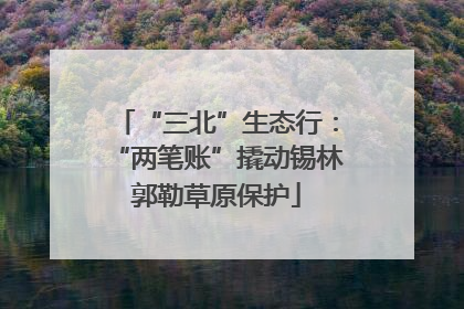 “三北”生态行：“两笔账”撬动锡林郭勒草原保护