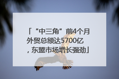 “中三角”前4个月外贸总额达5700亿，东盟市场增长强劲