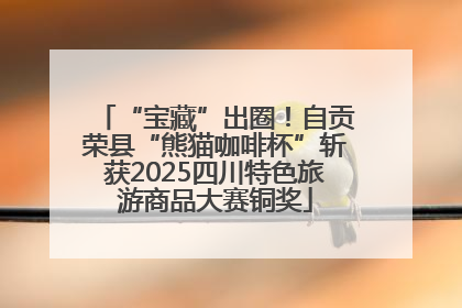 “宝藏”出圈！自贡荣县“熊猫咖啡杯”斩获2025四川特色旅游商品大赛铜奖