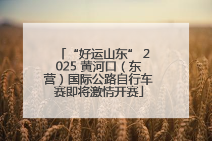 “好运山东” 2025 黄河口（东营）国际公路自行车赛即将激情开赛