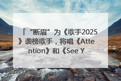 “断眉”为《歌手2025》袭榜歌手，将唱《Attention》和《See You Again》