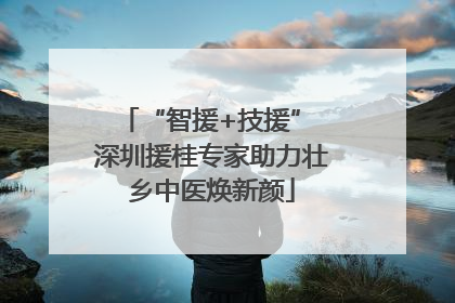 “智援+技援” 深圳援桂专家助力壮乡中医焕新颜