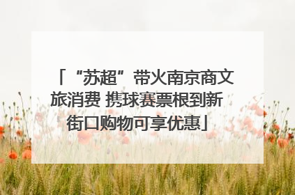“苏超”带火南京商文旅消费 携球赛票根到新街口购物可享优惠