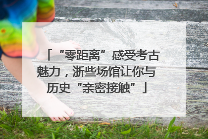 “零距离”感受考古魅力，浙些场馆让你与历史“亲密接触”