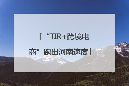“TIR+跨境电商”跑出河南速度
