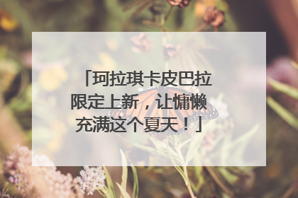 珂拉琪卡皮巴拉限定上新，让慵懒充满这个夏天！