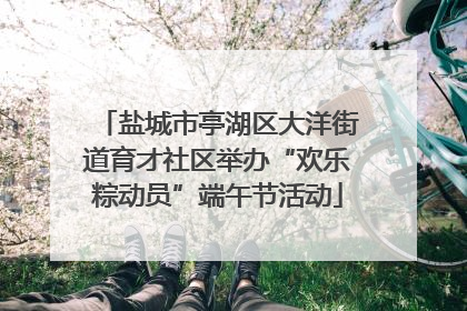 盐城市亭湖区大洋街道育才社区举办“欢乐粽动员”端午节活动