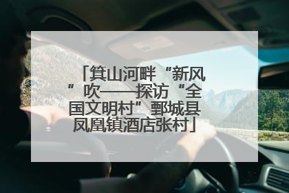 箕山河畔“新风”吹——探访“全国文明村”鄄城县凤凰镇酒店张村