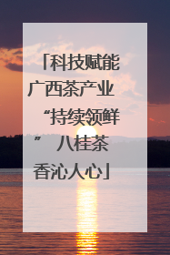 科技赋能广西茶产业“持续领鲜” 八桂茶香沁人心