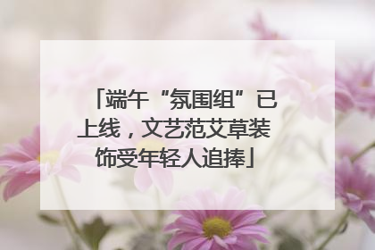 端午“氛围组”已上线,文艺范艾草装饰受年轻人追捧