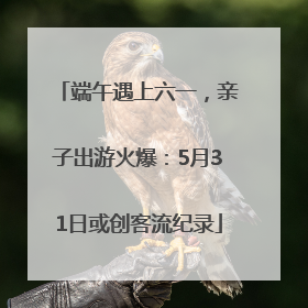 端午遇上六一，亲子出游火爆：5月31日或创客流纪录