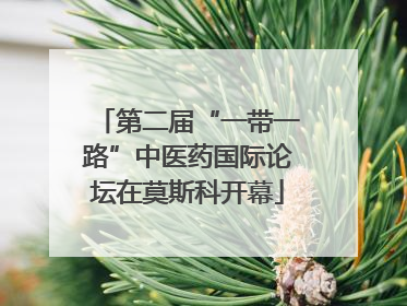 第二届“一带一路”中医药国际论坛在莫斯科开幕