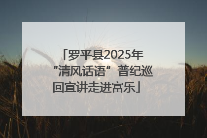 罗平县2025年“清风话语”普纪巡回宣讲走进富乐