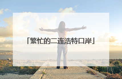 繁忙的二连浩特口岸