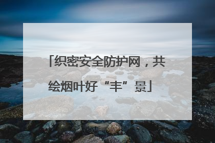 织密安全防护网，共绘烟叶好“丰”景