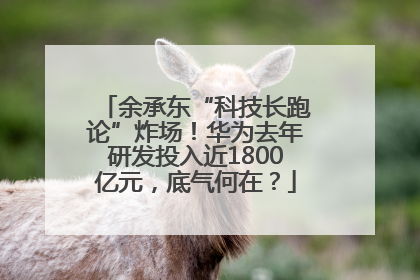 余承东“科技长跑论”炸场！华为去年研发投入近1800亿元，底气何在？