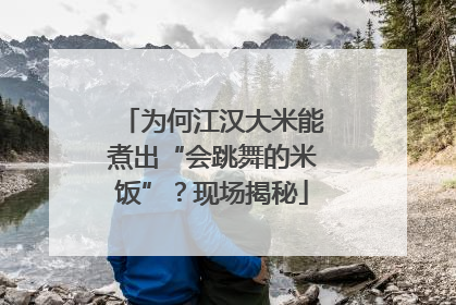 为何江汉大米能煮出“会跳舞的米饭”？现场揭秘