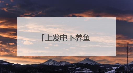 上发电下养鱼 废坑塘巧生金