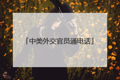 中美外交官员通电话