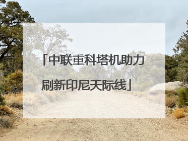 中联重科塔机助力刷新印尼天际线