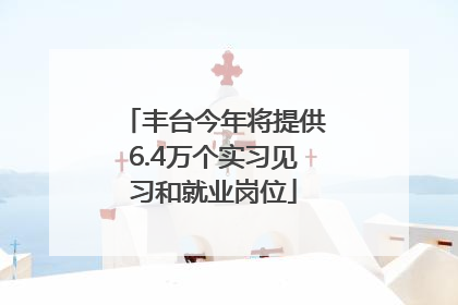 丰台今年将提供6.4万个实习见习和就业岗位