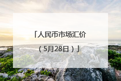 人民币市场汇价（5月28日）
