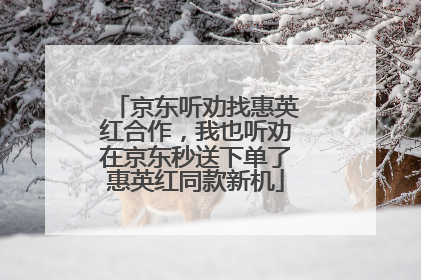 京东听劝找惠英红合作，我也听劝在京东秒送下单了惠英红同款新机