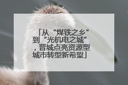 从“煤铁之乡”到“光机电之城”，晋城点亮资源型城市转型新希望