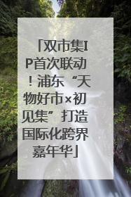 双市集IP首次联动！浦东“天物好市×初见集”打造国际化跨界嘉年华