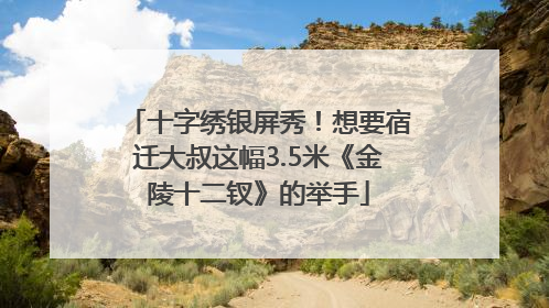 十字绣银屏秀！想要宿迁大叔这幅3.5米《金陵十二钗》的举手