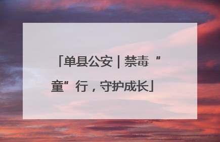 单县公安｜禁毒“童”行，守护成长