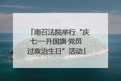 南召法院举行“庆七一·升国旗·党员过政治生日”活动