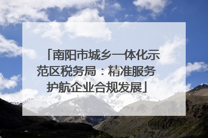 南阳市城乡一体化示范区税务局：精准服务护航企业合规发展