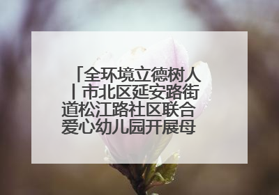 全环境立德树人丨市北区延安路街道松江路社区联合爱心幼儿园开展母亲节主题活动