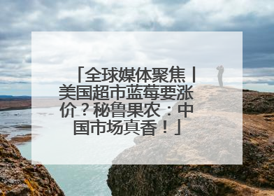 全球媒体聚焦丨美国超市蓝莓要涨价？秘鲁果农：中国市场真香！