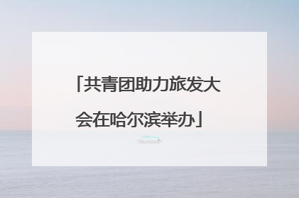 共青团助力旅发大会在哈尔滨举办