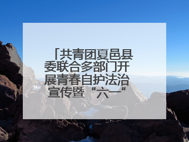 共青团夏邑县委联合多部门开展青春自护法治宣传暨“六一”主题日活动