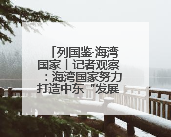 列国鉴·海湾国家丨记者观察：海湾国家努力打造中东“发展样本”