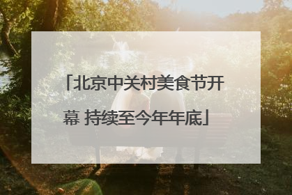 北京中关村美食节开幕 持续至今年年底