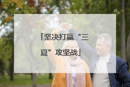 坚决打赢“三夏”攻坚战