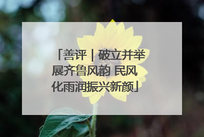 善评｜破立并举展齐鲁风韵 民风化雨润振兴新颜