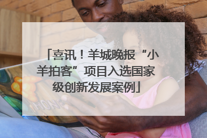 喜讯！羊城晚报“小羊拍客”项目入选国家级创新发展案例