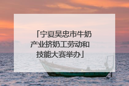 宁夏吴忠市牛奶产业挤奶工劳动和技能大赛举办
