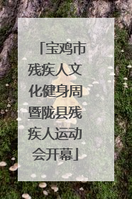 宝鸡市残疾人文化健身周暨陇县残疾人运动会开幕