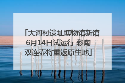 大河村遗址博物馆新馆6月14日试运行 彩陶双连壶将重返原生地
