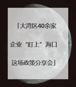 大湾区40余家企业“盯上”海口这场政策分享会