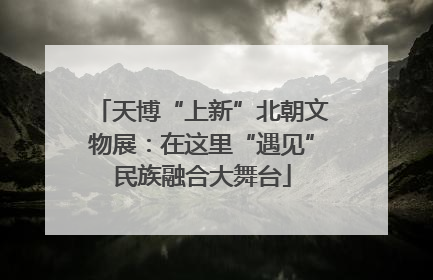 天博“上新”北朝文物展：在这里“遇见”民族融合大舞台